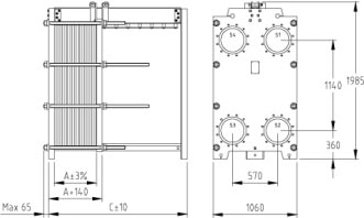 Пластинчатый разборный теплообменник SWEP GL-85S