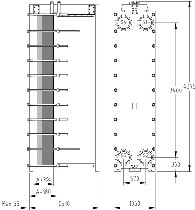 Пластинчатый разборный теплообменник SWEP GL-325P