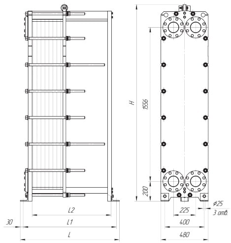 Теплообменник Ридан XGF100-066