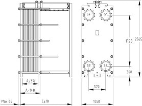 Пластинчатый разборный теплообменник SWEP GX-145S